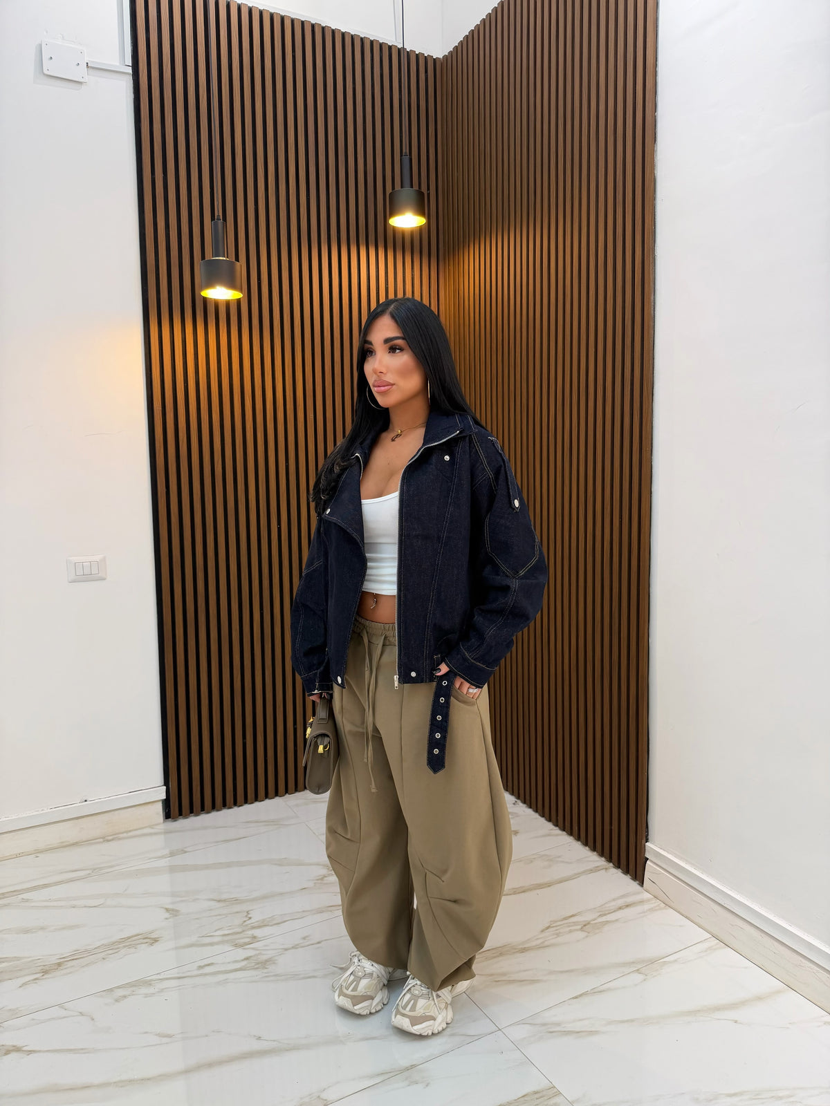 GIACCA IN DENIM SCURO