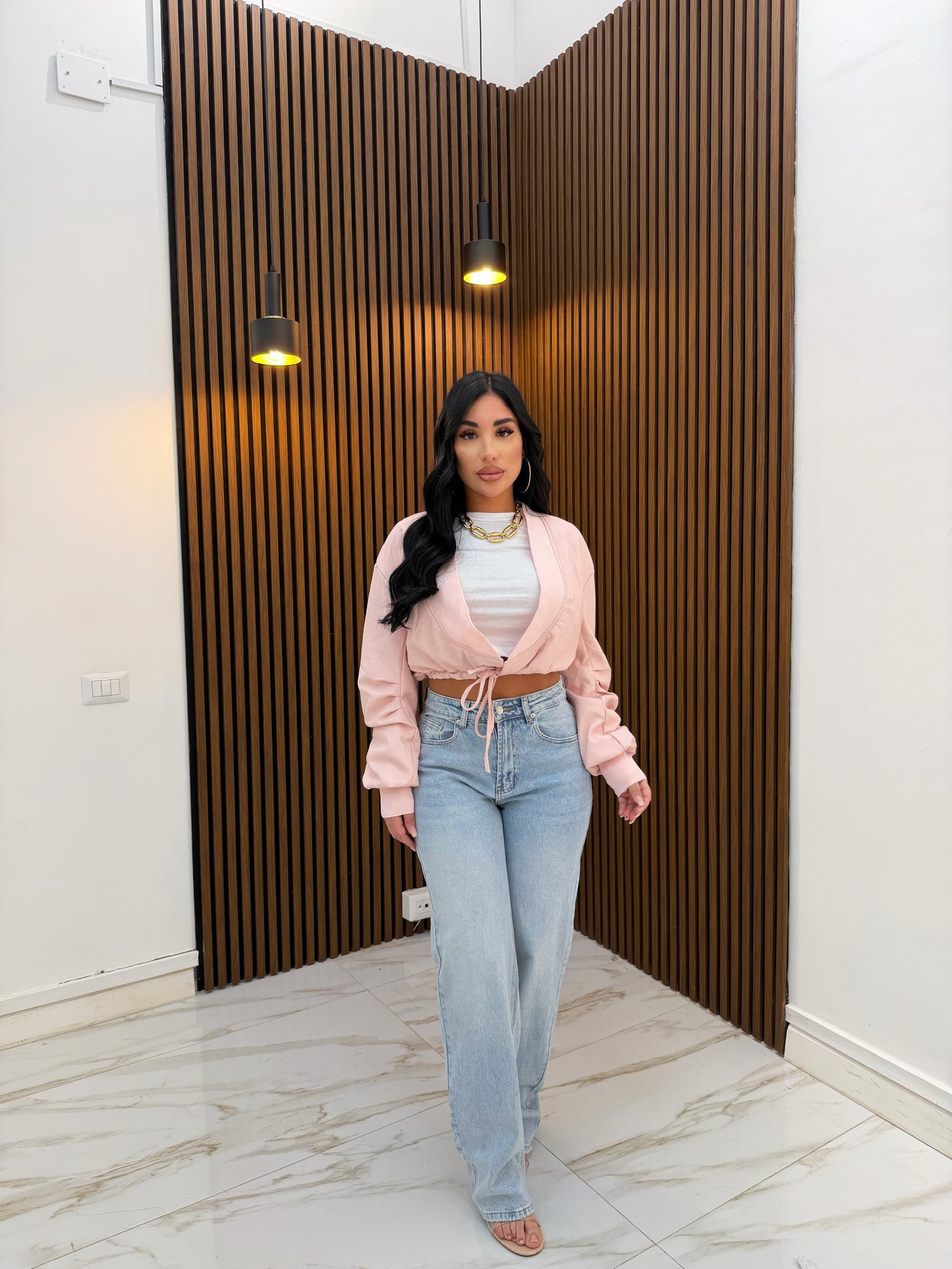 JEANS STRASS PINK
