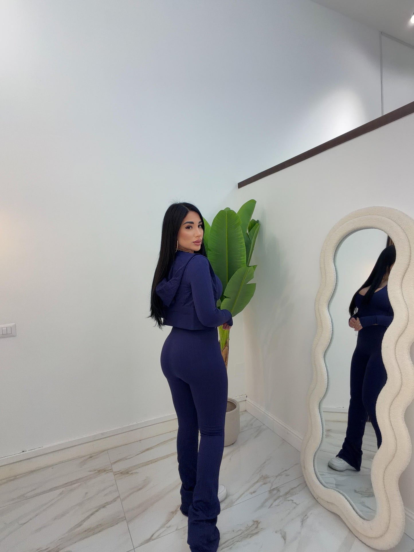 TRIS TRECCIA BLU NOTTE