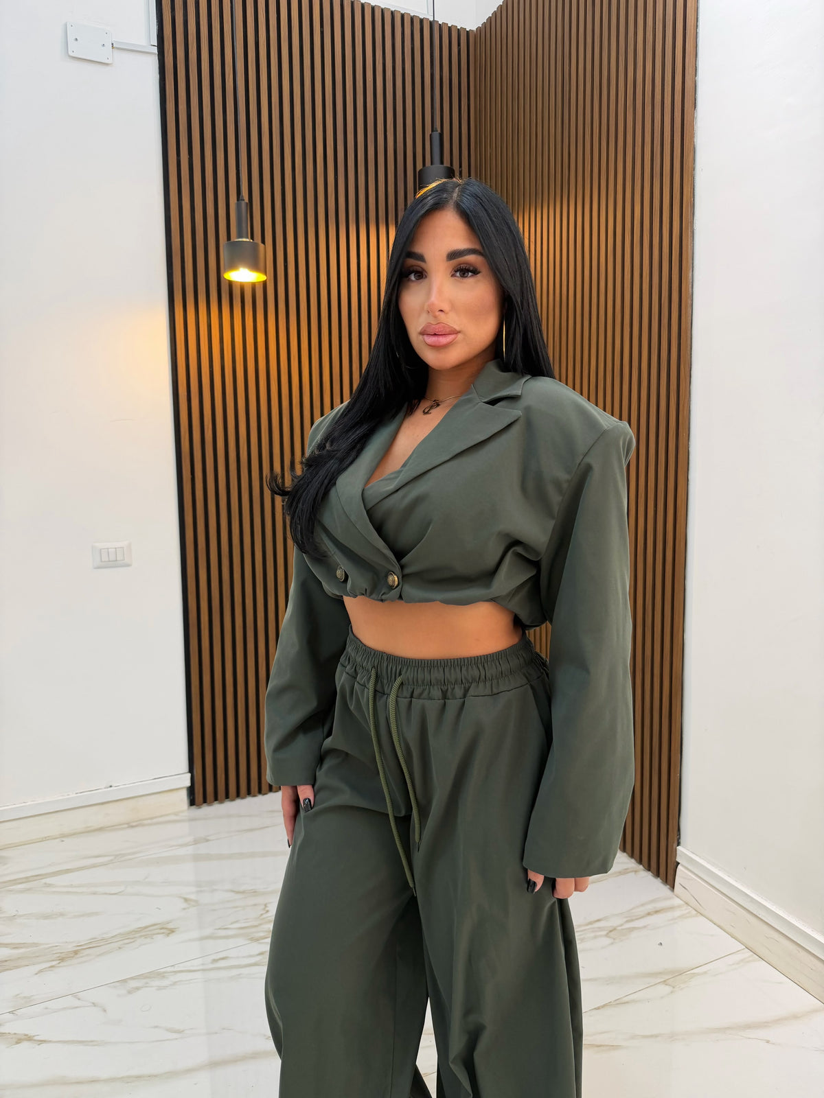 CORDINATO BIG VERDE MILITARE