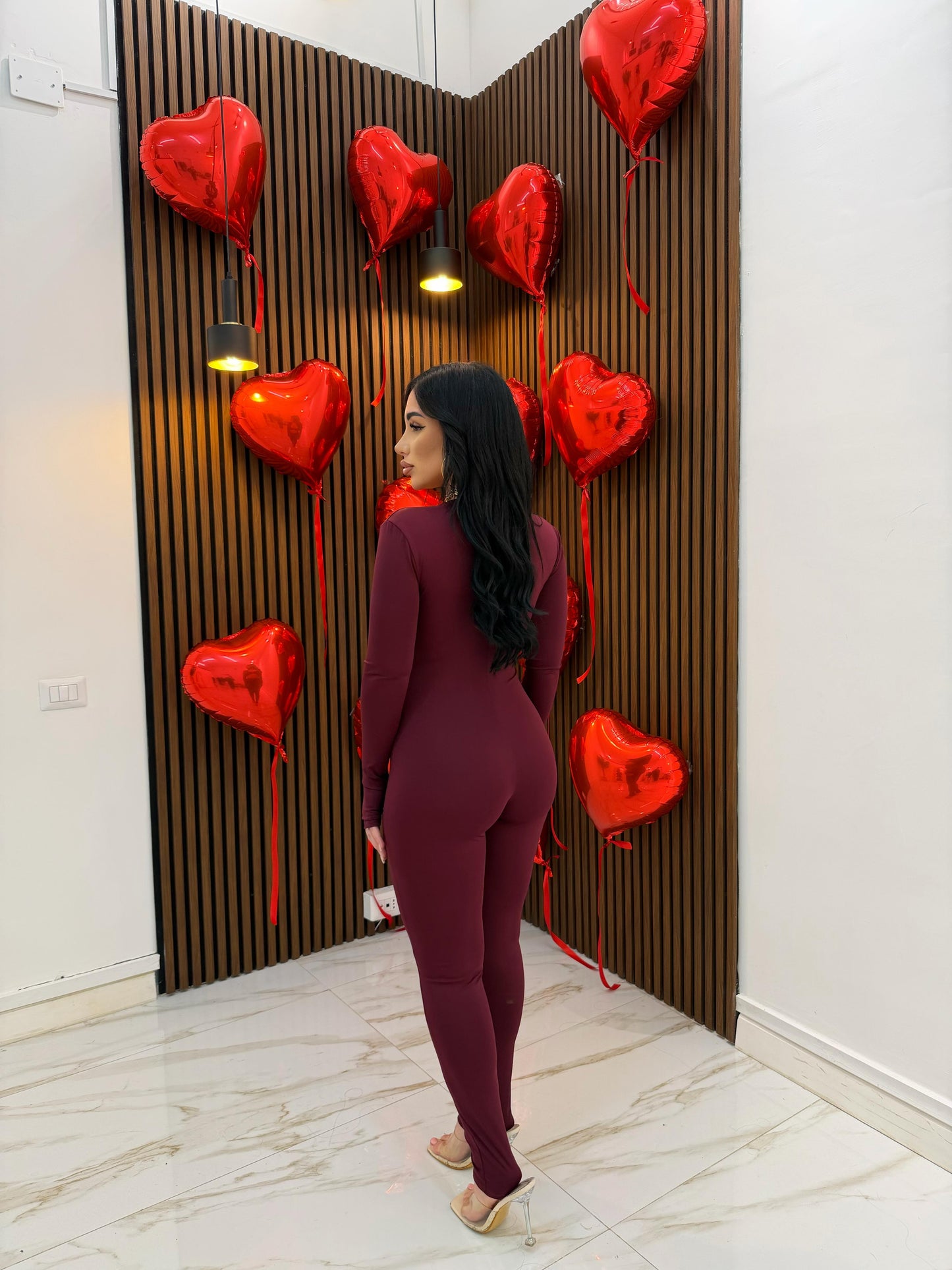 JUMPSUIT LILLY BORDEAUX