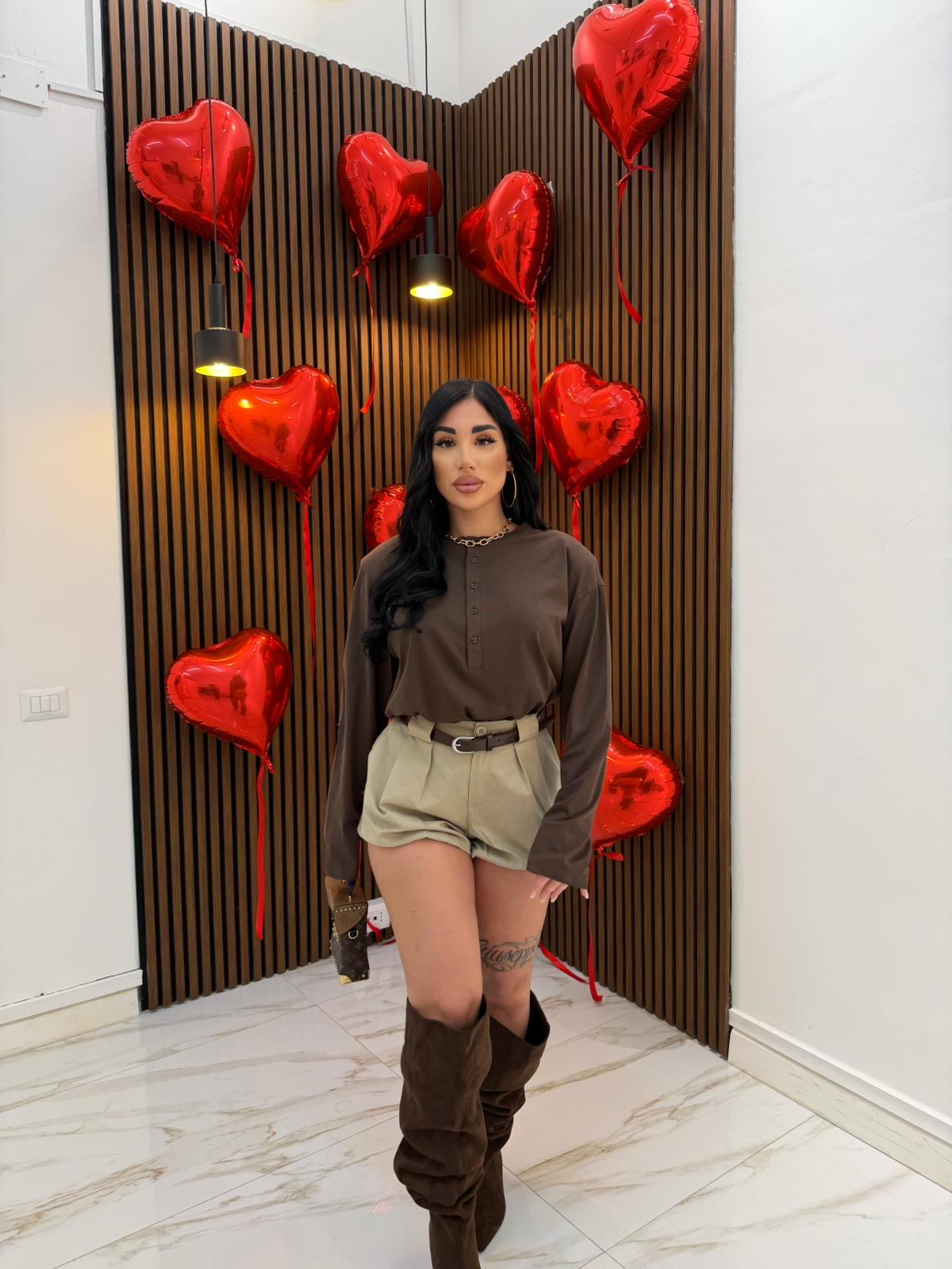 PANTALONCINO BALLON BEIGE