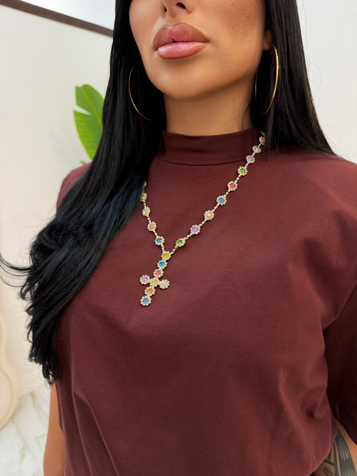 COLLANA CROCE COLORS