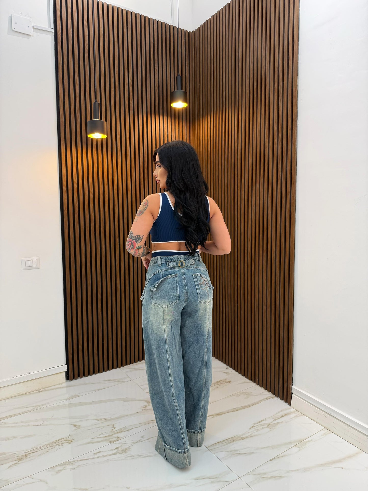 JEANS CON FASCIA