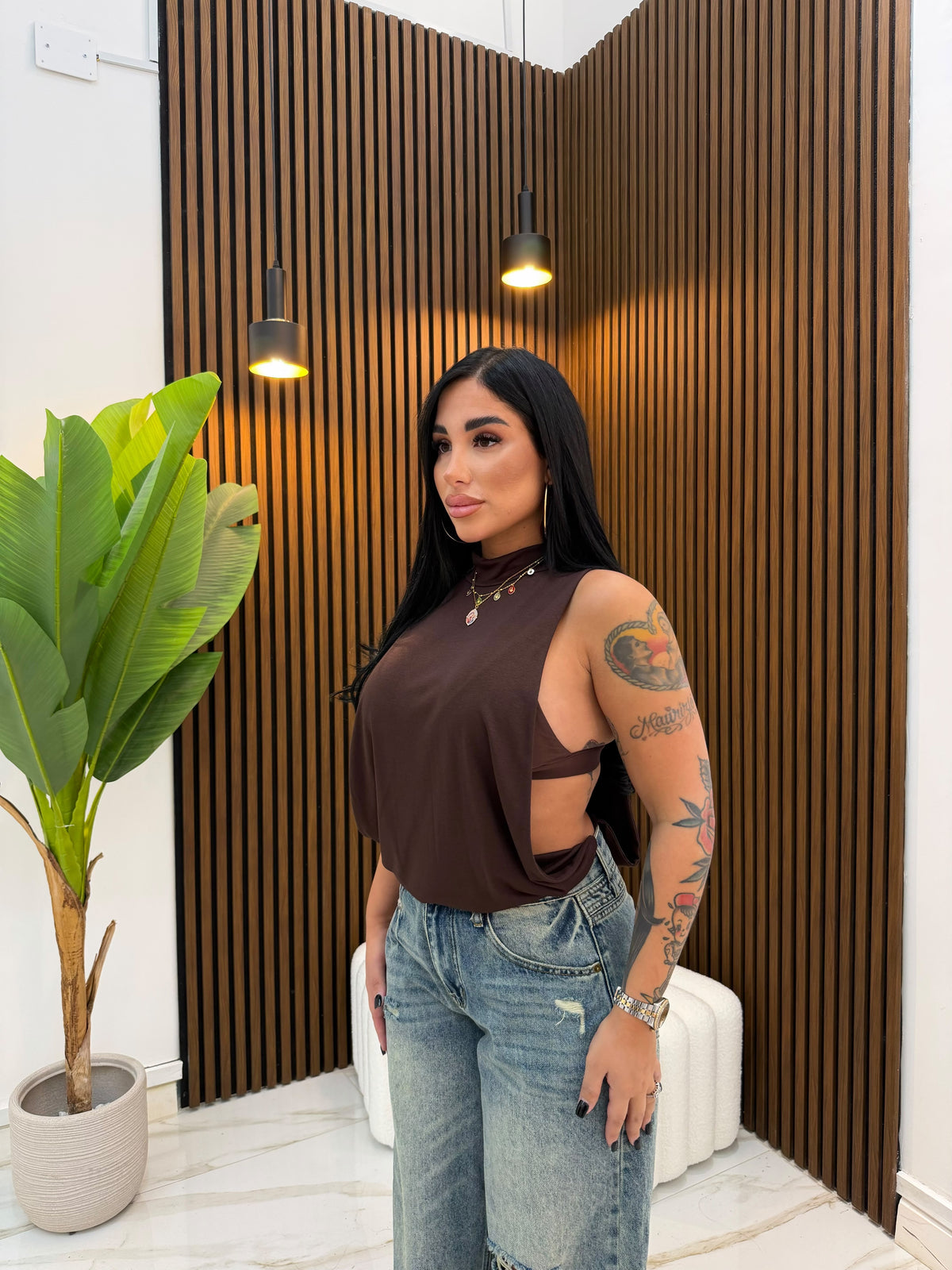 BODY MEGA SCOLLO MARRONE