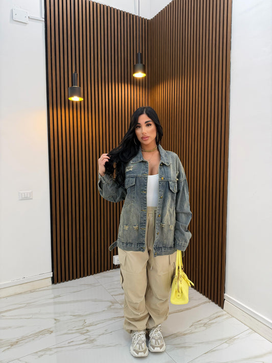 JACKET DENIM SABBIATO
