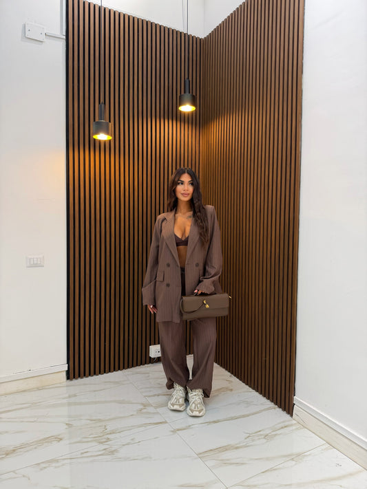 TAILLEUR GESSATO MARRONE