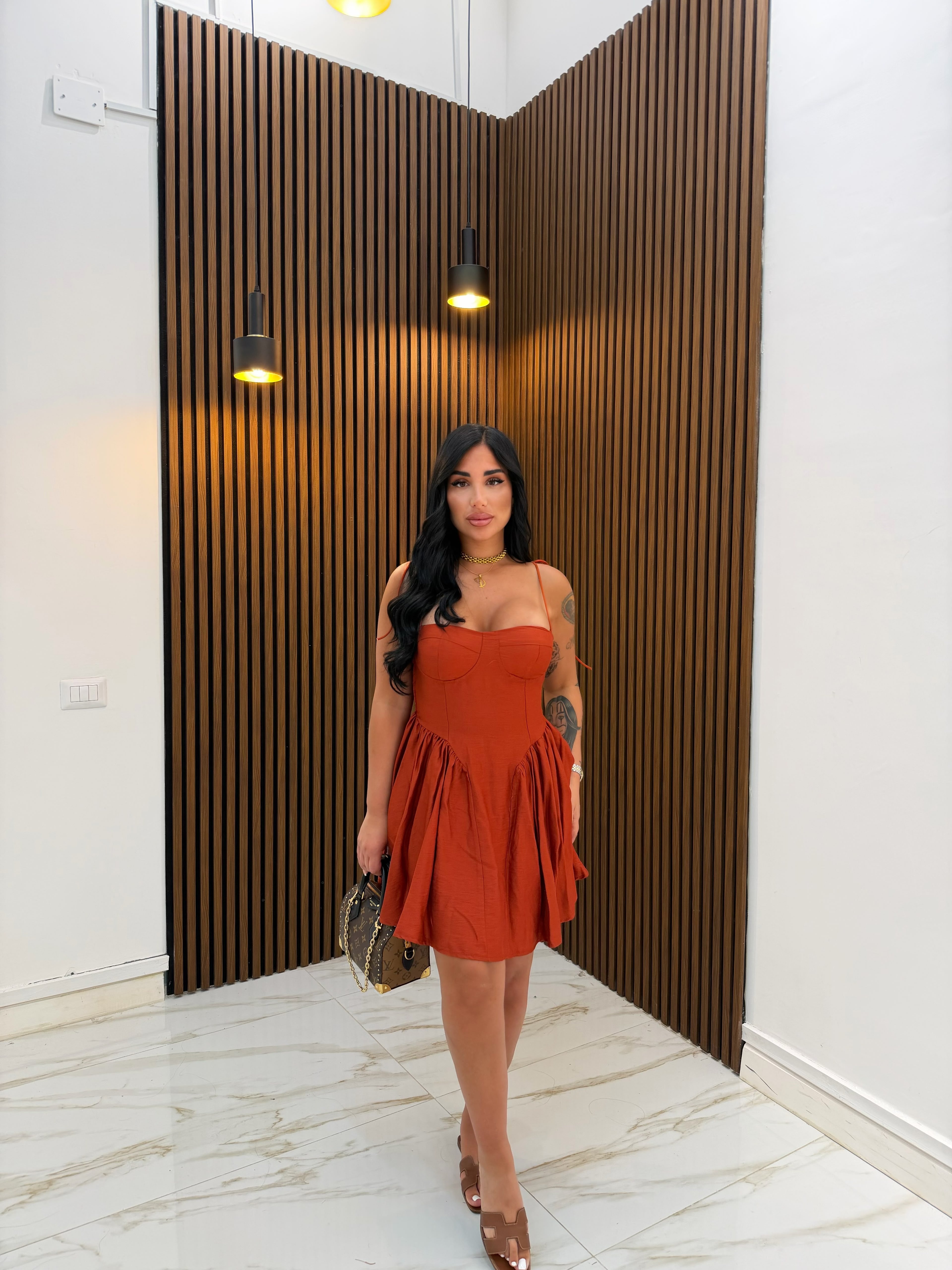 DRESS BAMBOLINA RUGGINE