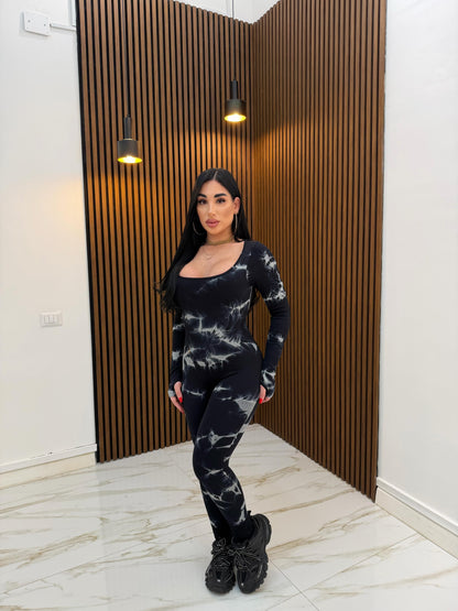 JUMPSUIT SFUMATURE NERO