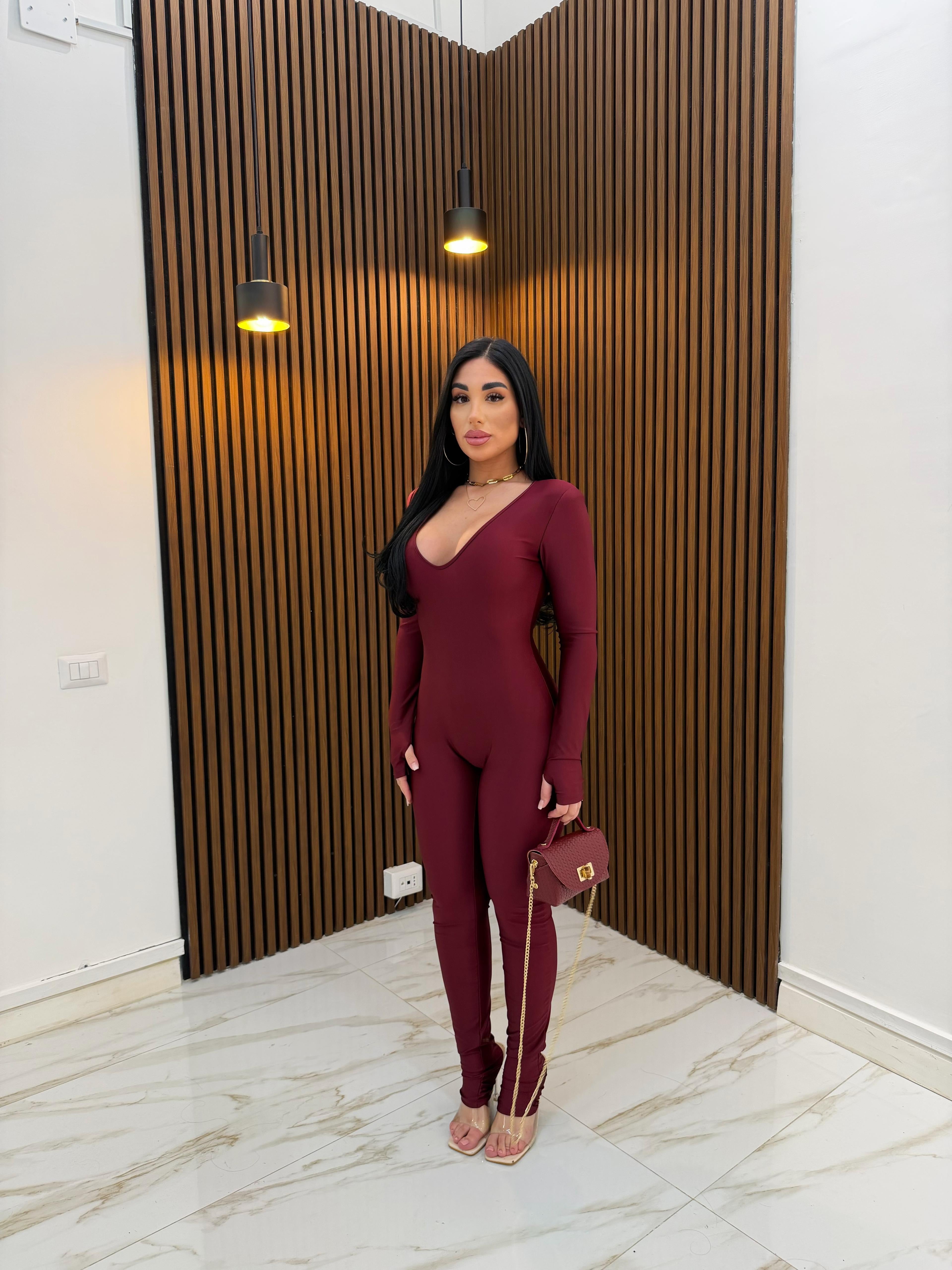 JUMPSUIT MIREA BORDEAUX
