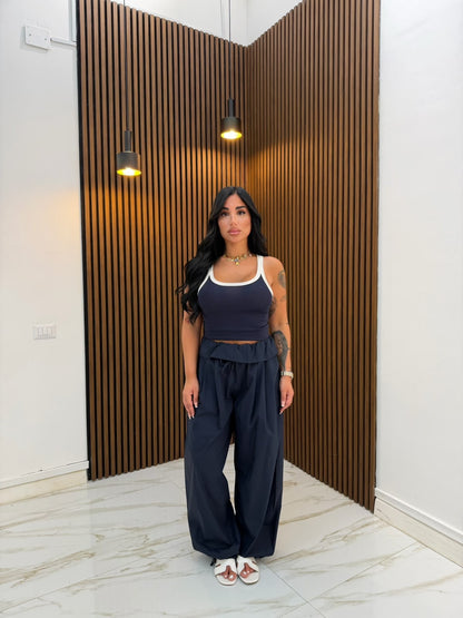 PANTALONE FASCIA BLU NOTTE