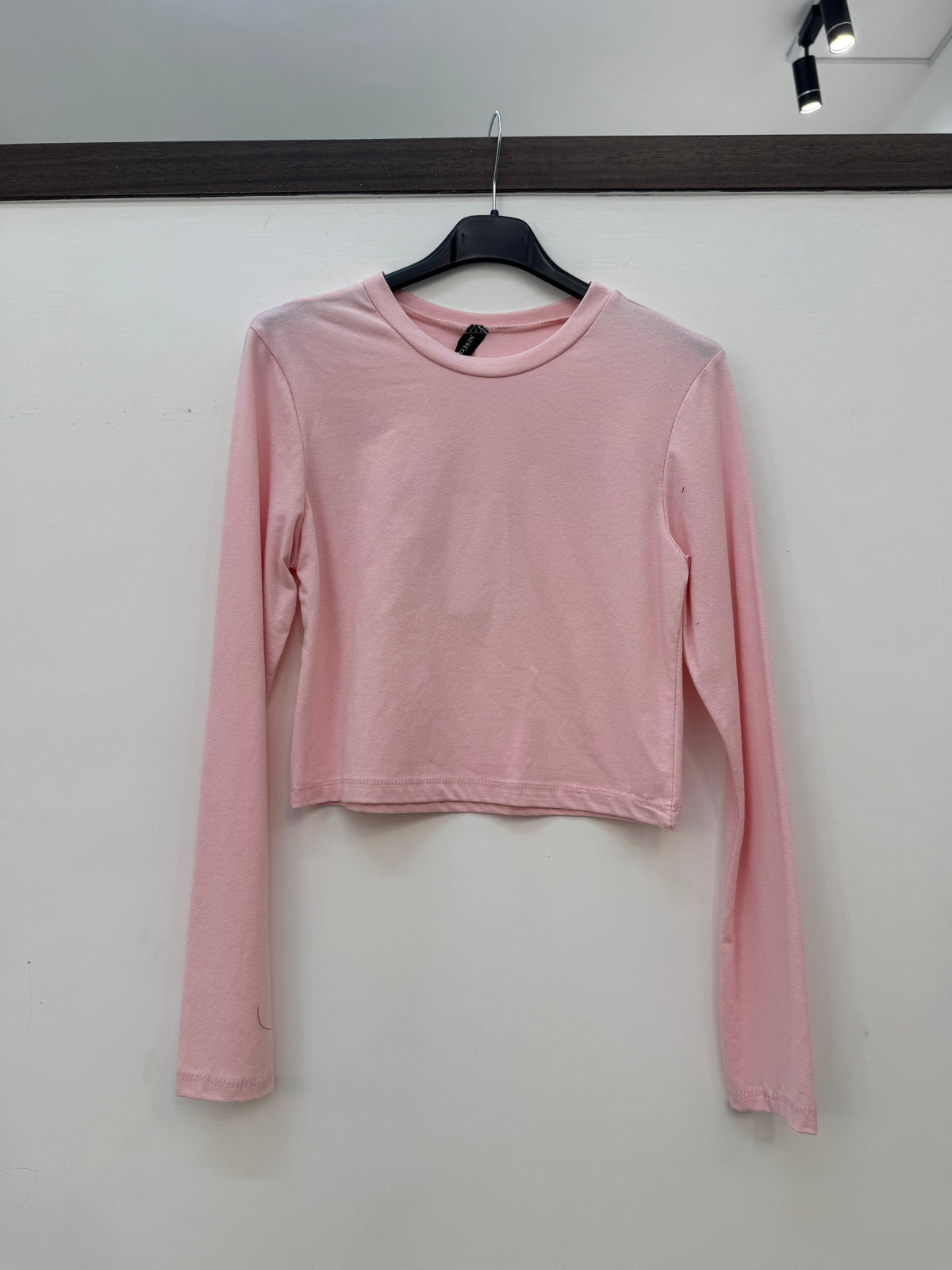 MAGLIA CROP ROSA