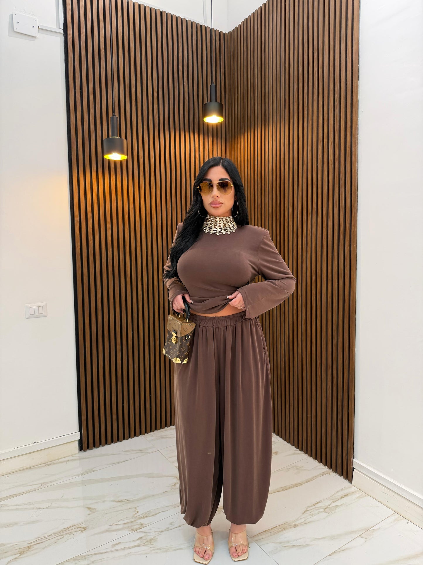 CORDINATO MODULARE MARRONE