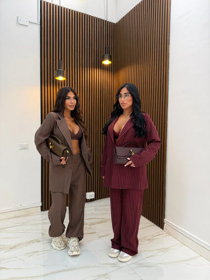 TAILLEUR GESSATO MARRONE