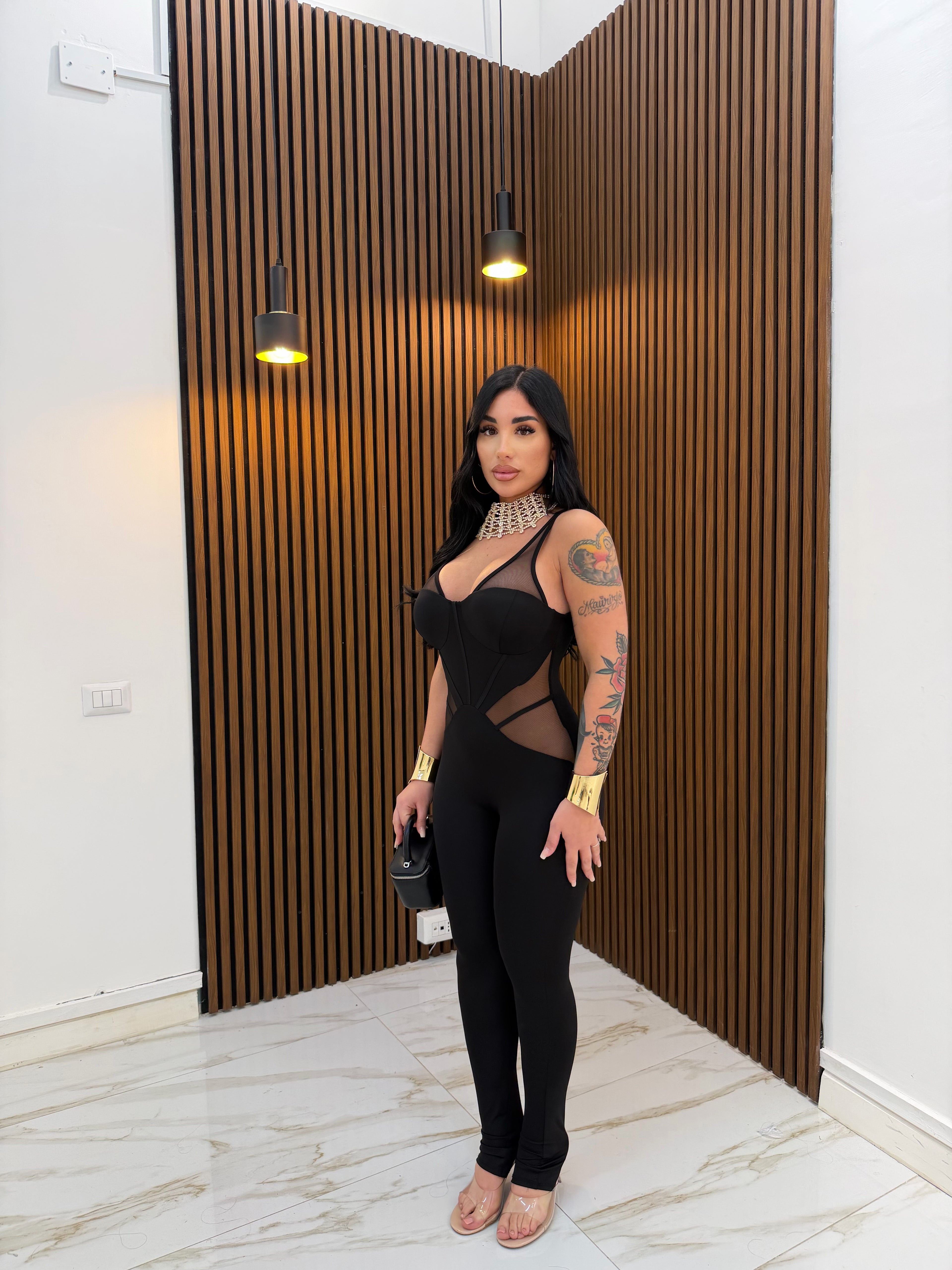 JUMPSUIT TRASPARENZE