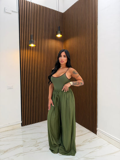 BODY KIM VERDE MILITARE E MARRONE