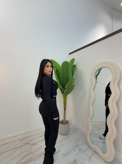 TRIS TRECCIA NERO