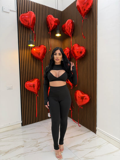 CORDINATO TRILLY NERO