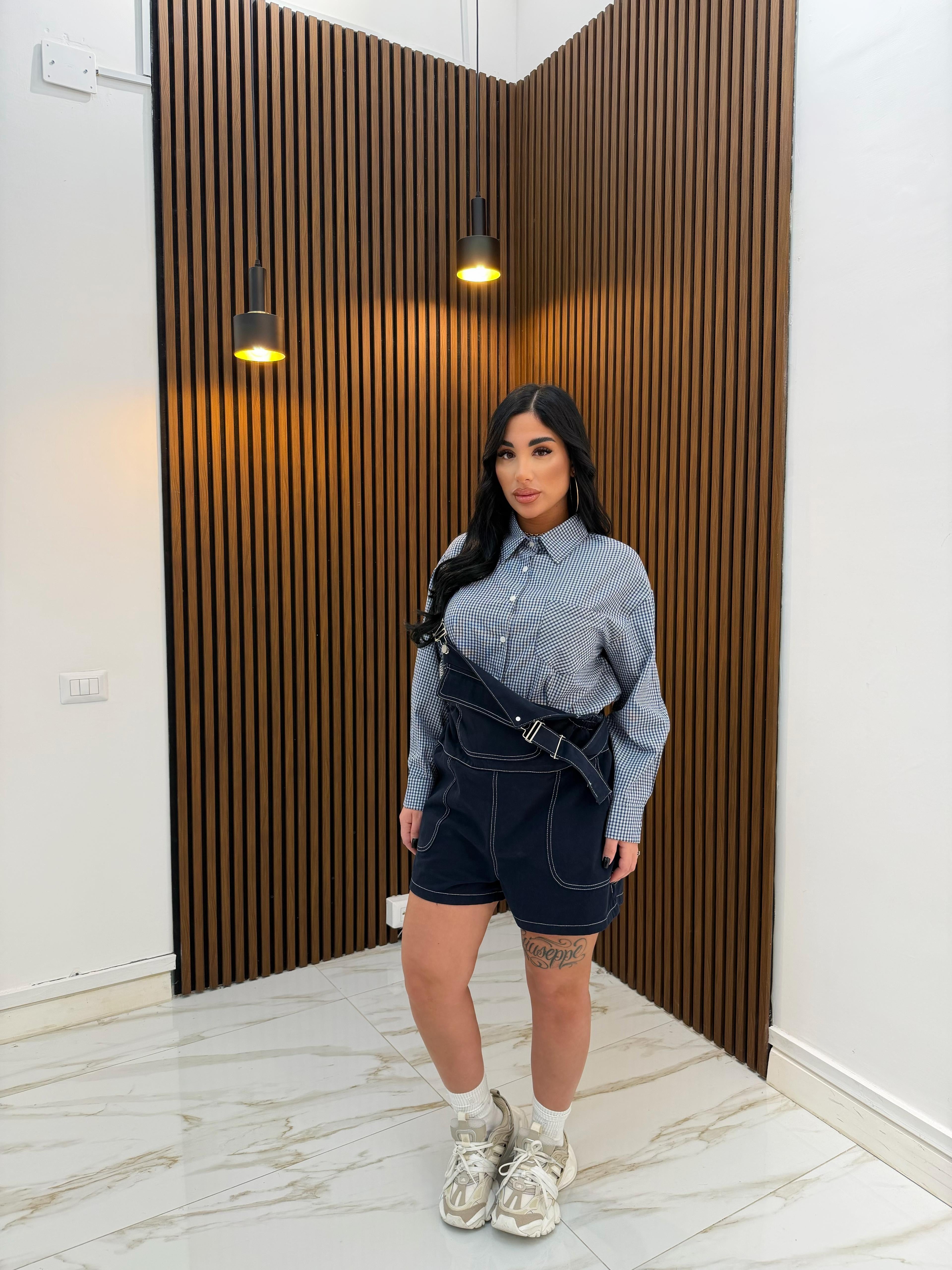 CAMICIA QUADRETTI BLU