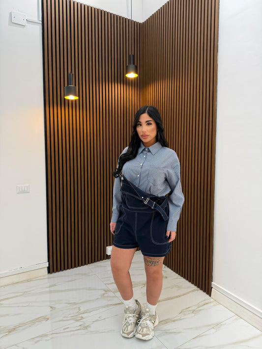 CAMICIA QUADRETTI BLU