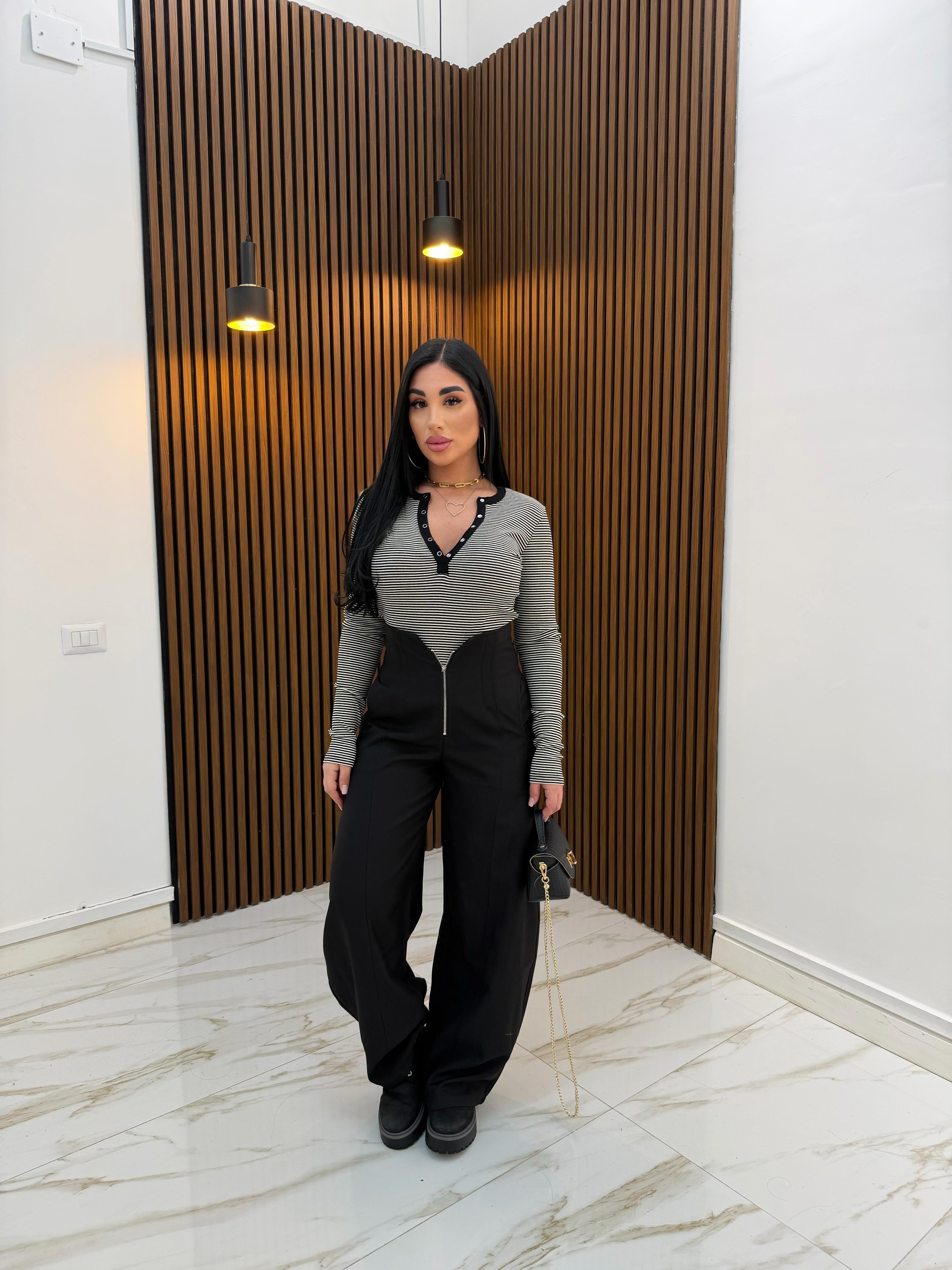 MAGLIA BOTTONS RIGHE