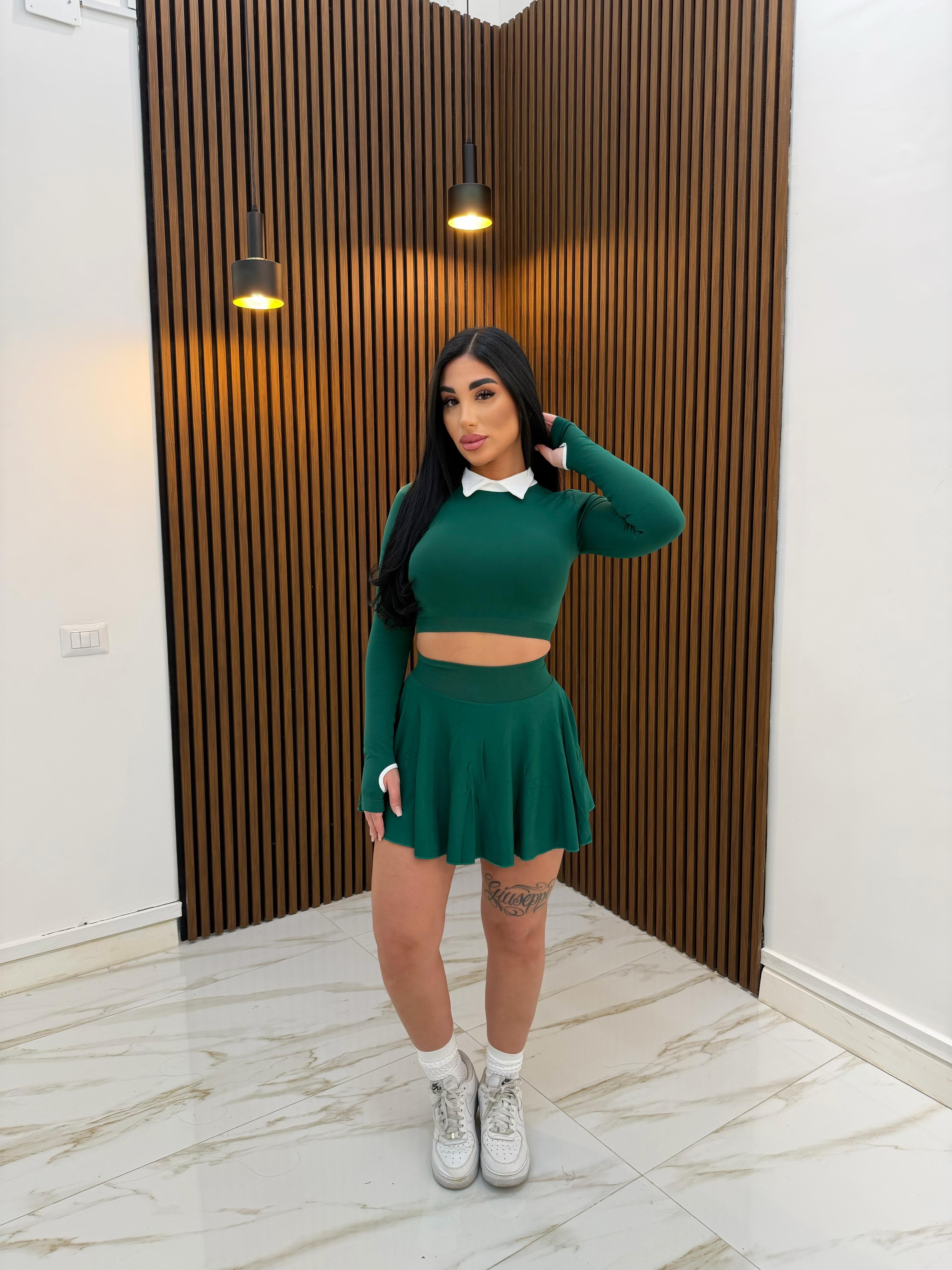 CORDINATO TENNIS VERDE