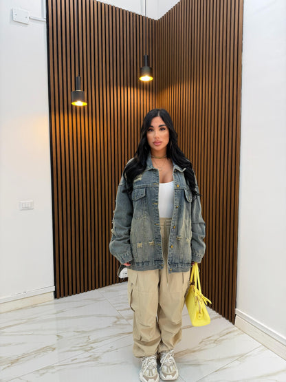 JACKET DENIM SABBIATO