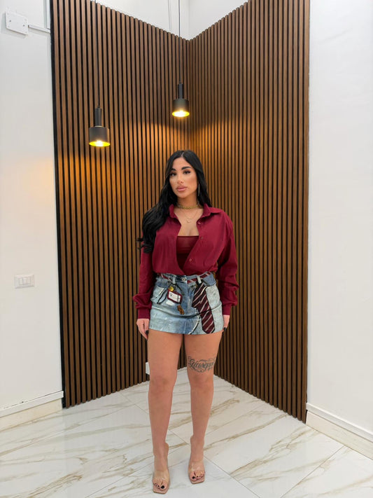 TOP BRETELLE BORDEAUX