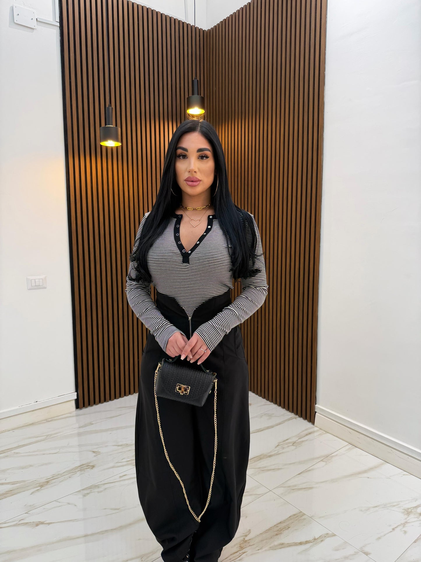 MAGLIA BOTTONS RIGHE