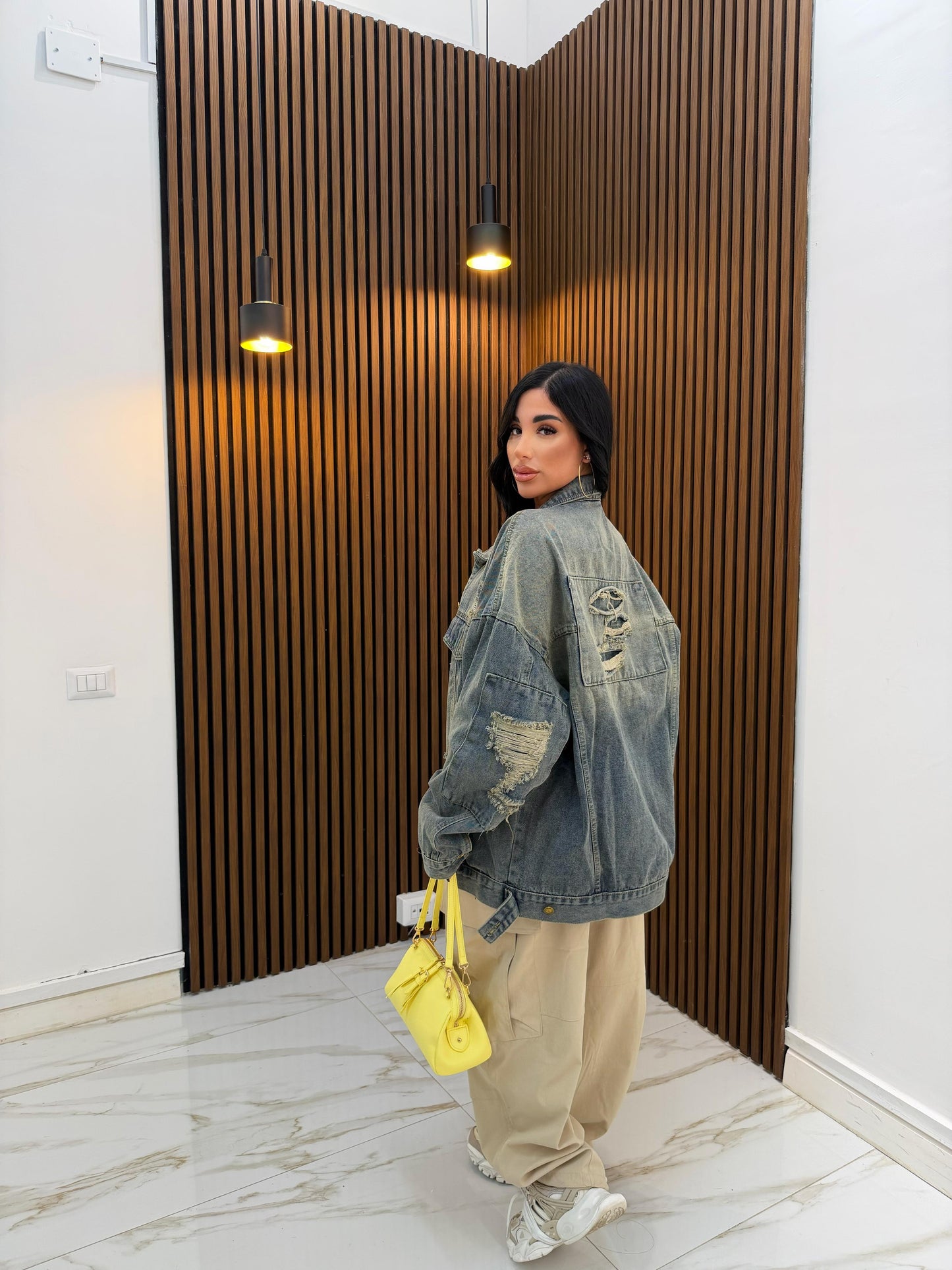 JACKET DENIM SABBIATO