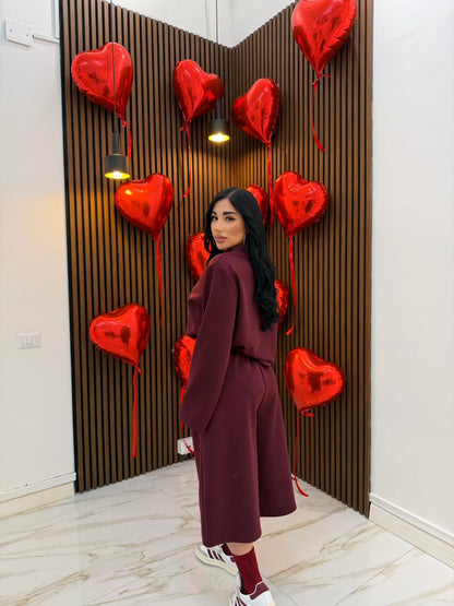 CORDINATO COMFY BORDEAUX