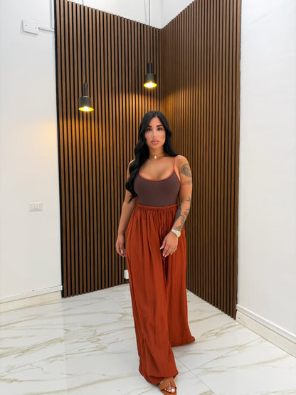 PANTALONE MORBIDOSO RUGGINE