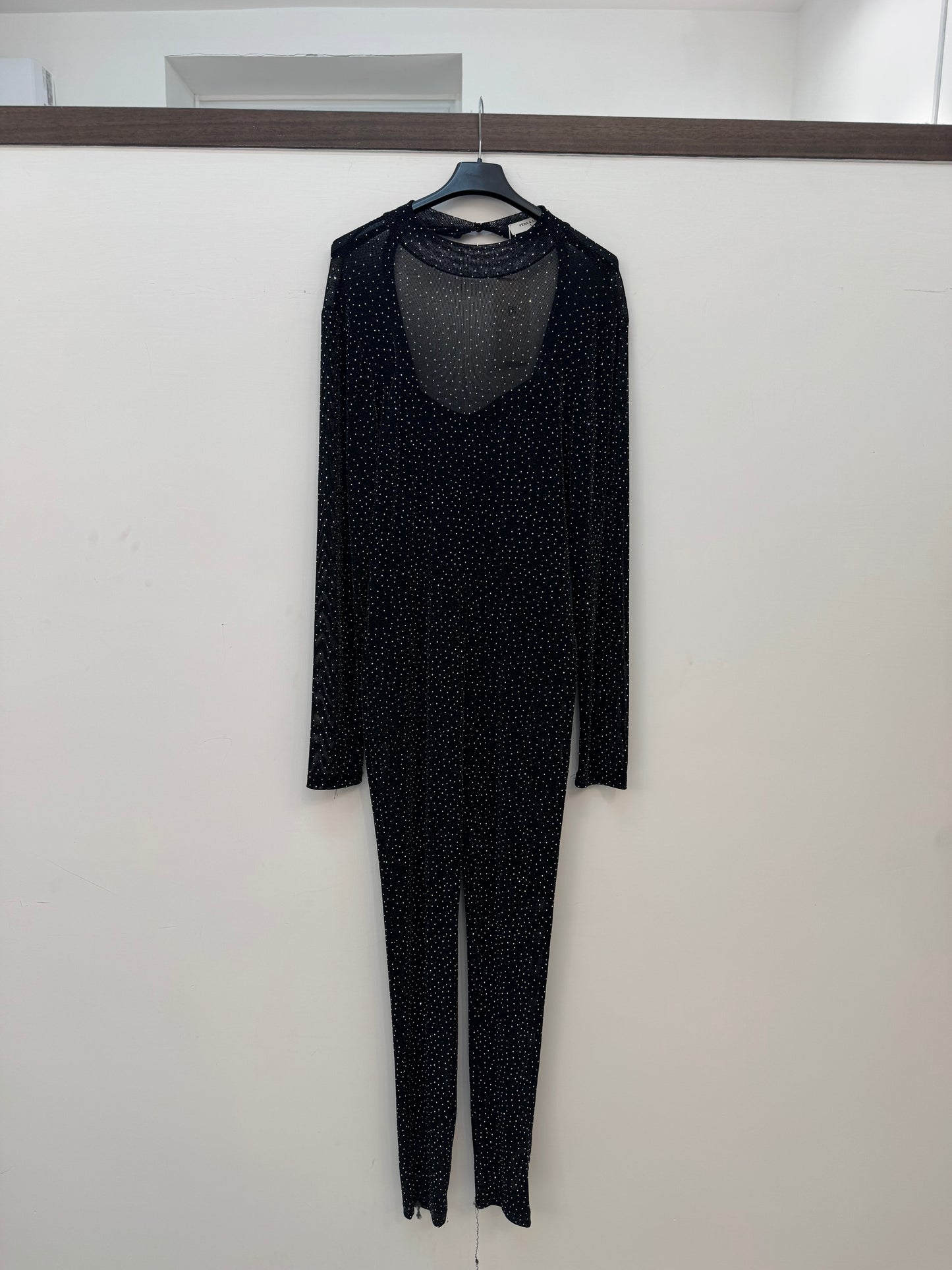 JUMPSUIT BRILLANTINATA ADERENTE