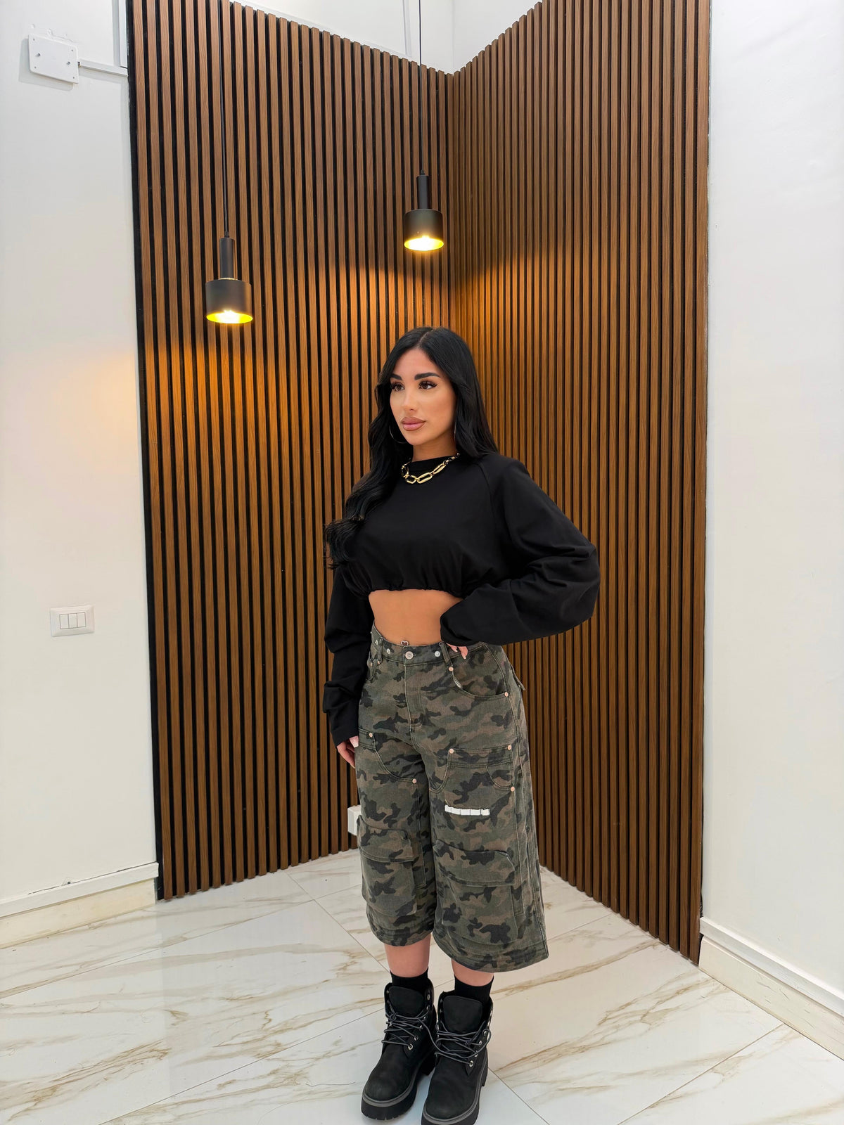 SALOPETTE 3 IN 1 MILITARE