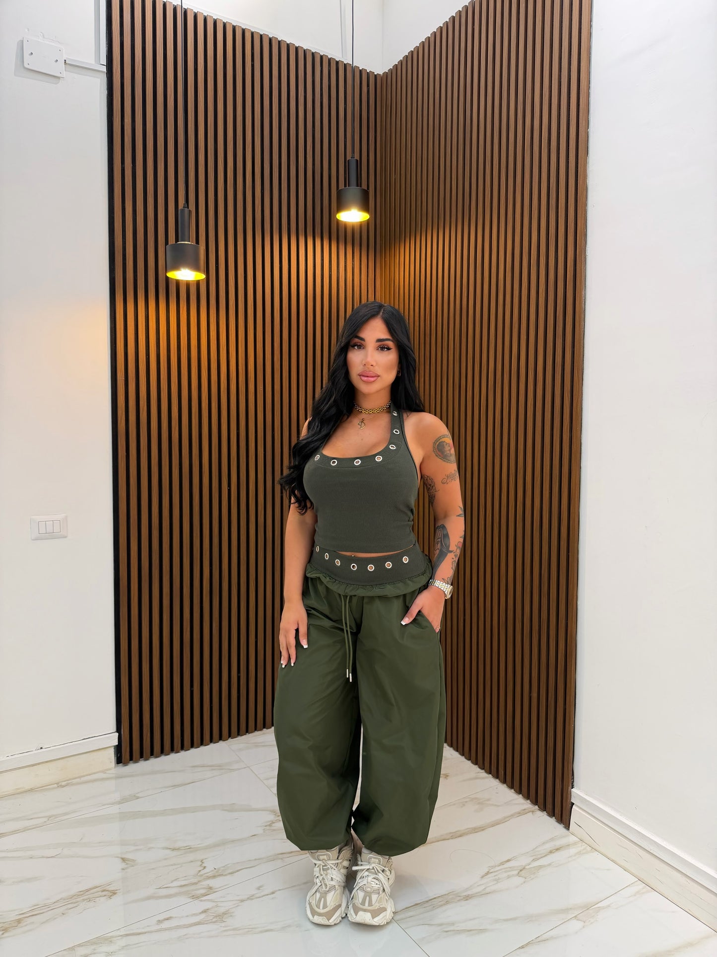 CORDINATO STREET VERDE MILITARE
