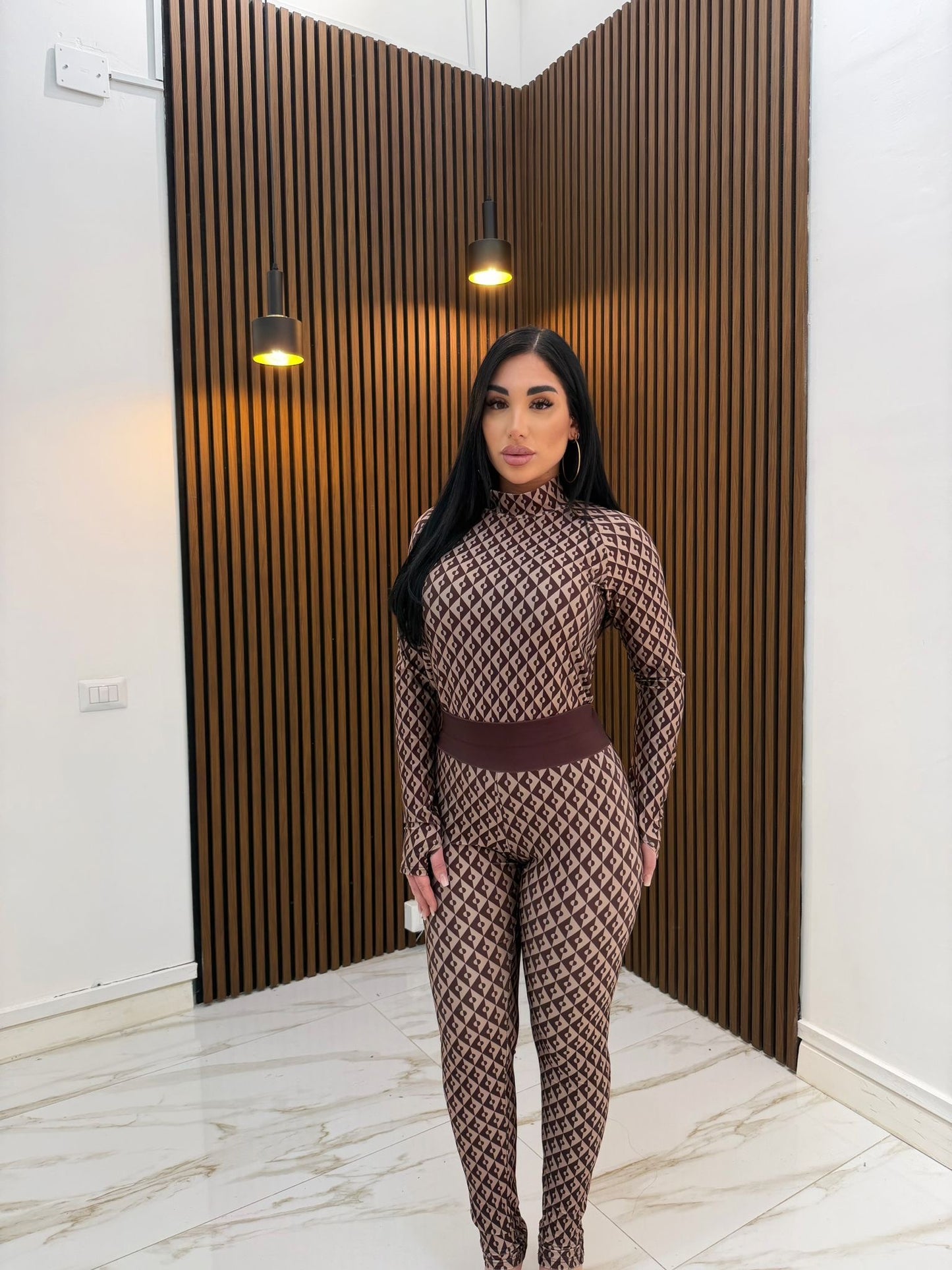 CORDINATO COPY MARRONE