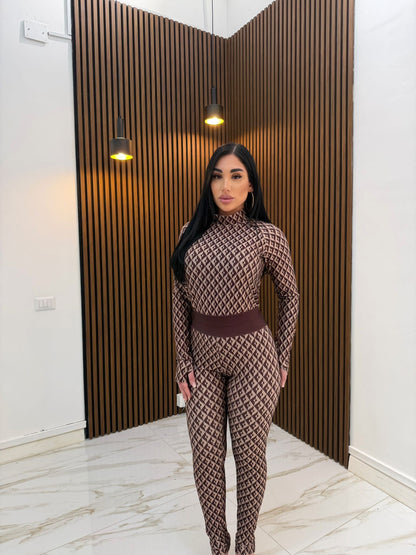 CORDINATO COPY MARRONE