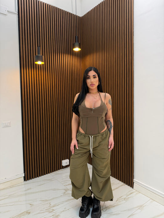 CORDINATO MEDDY VERDE MILITARE