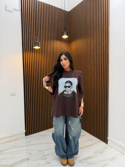 T-SHIRT MASTERY MARRONE