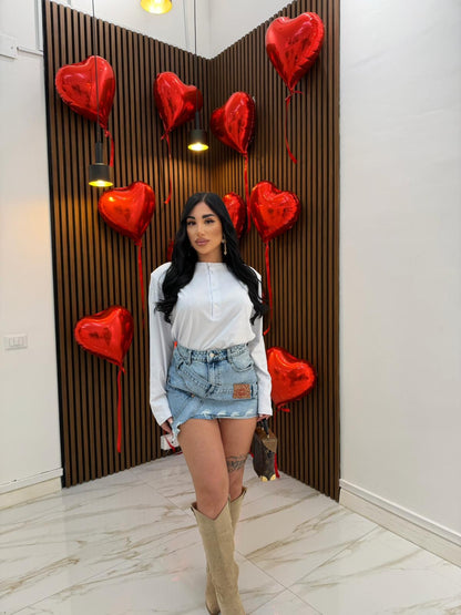 MAGLIA BOTTONS BIANCO