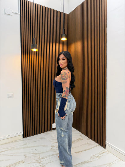 JEANS CRAVATTA