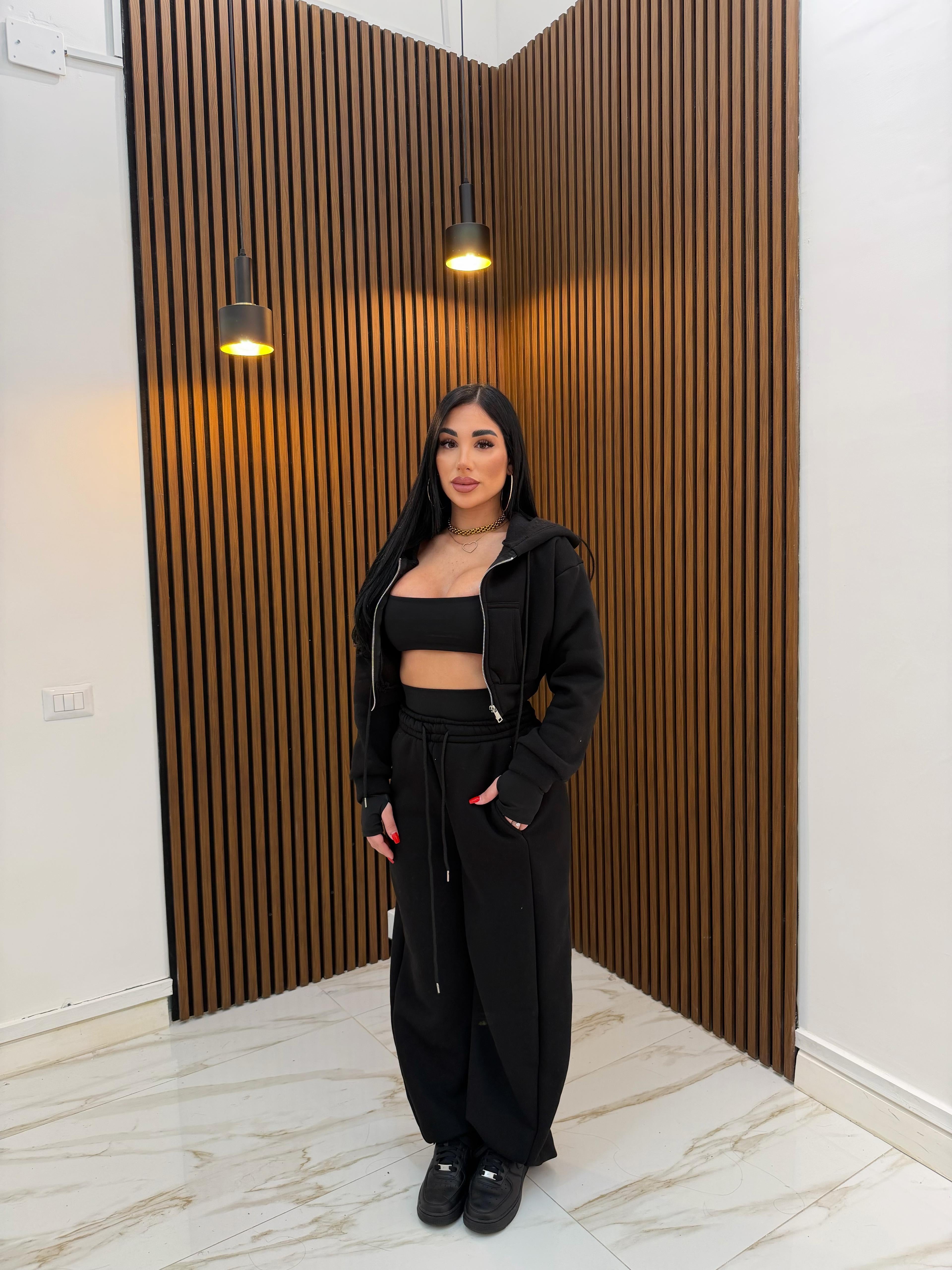 CORDINATO 3 PEZZI NERO