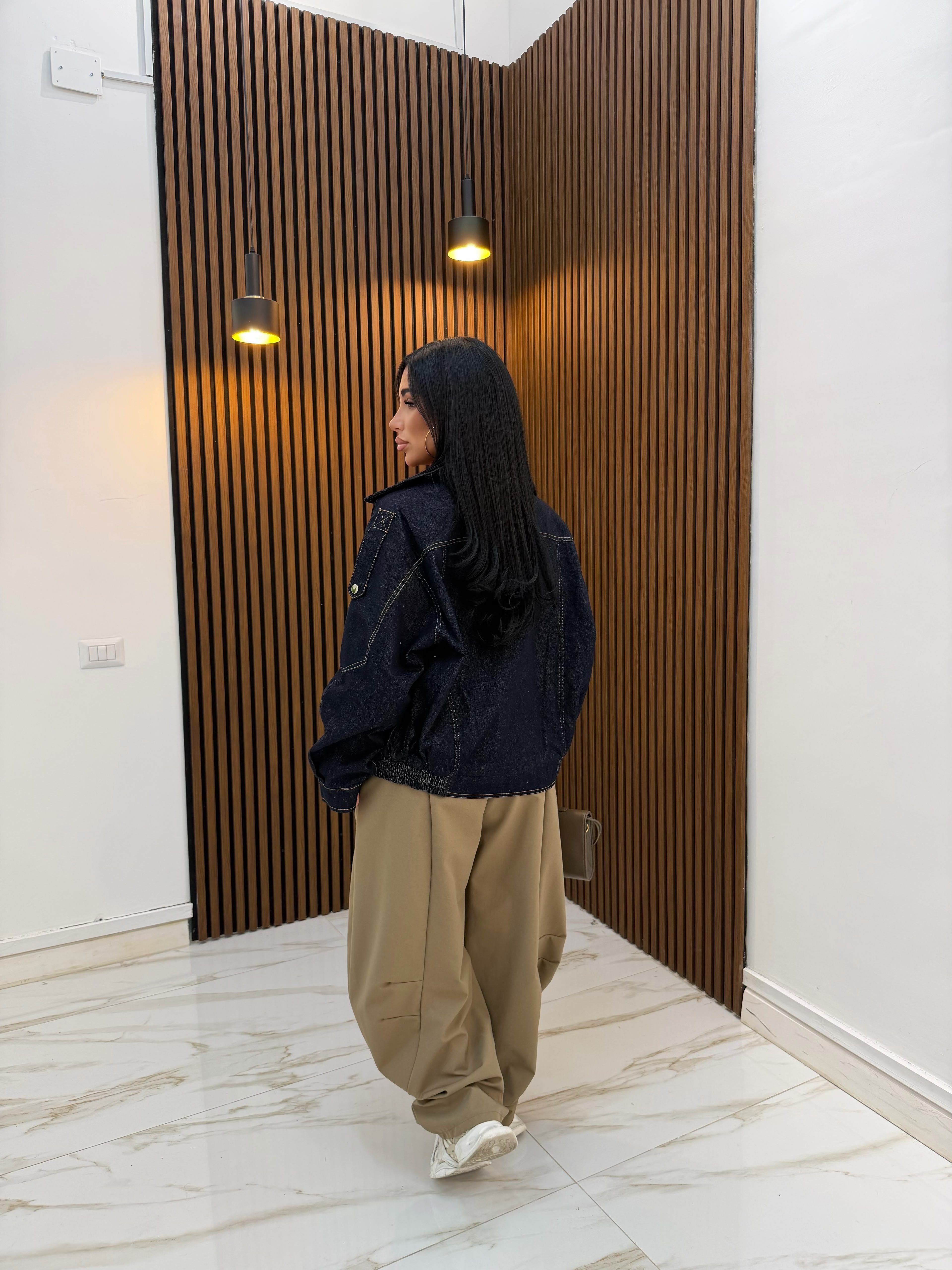 GIACCA IN DENIM SCURO