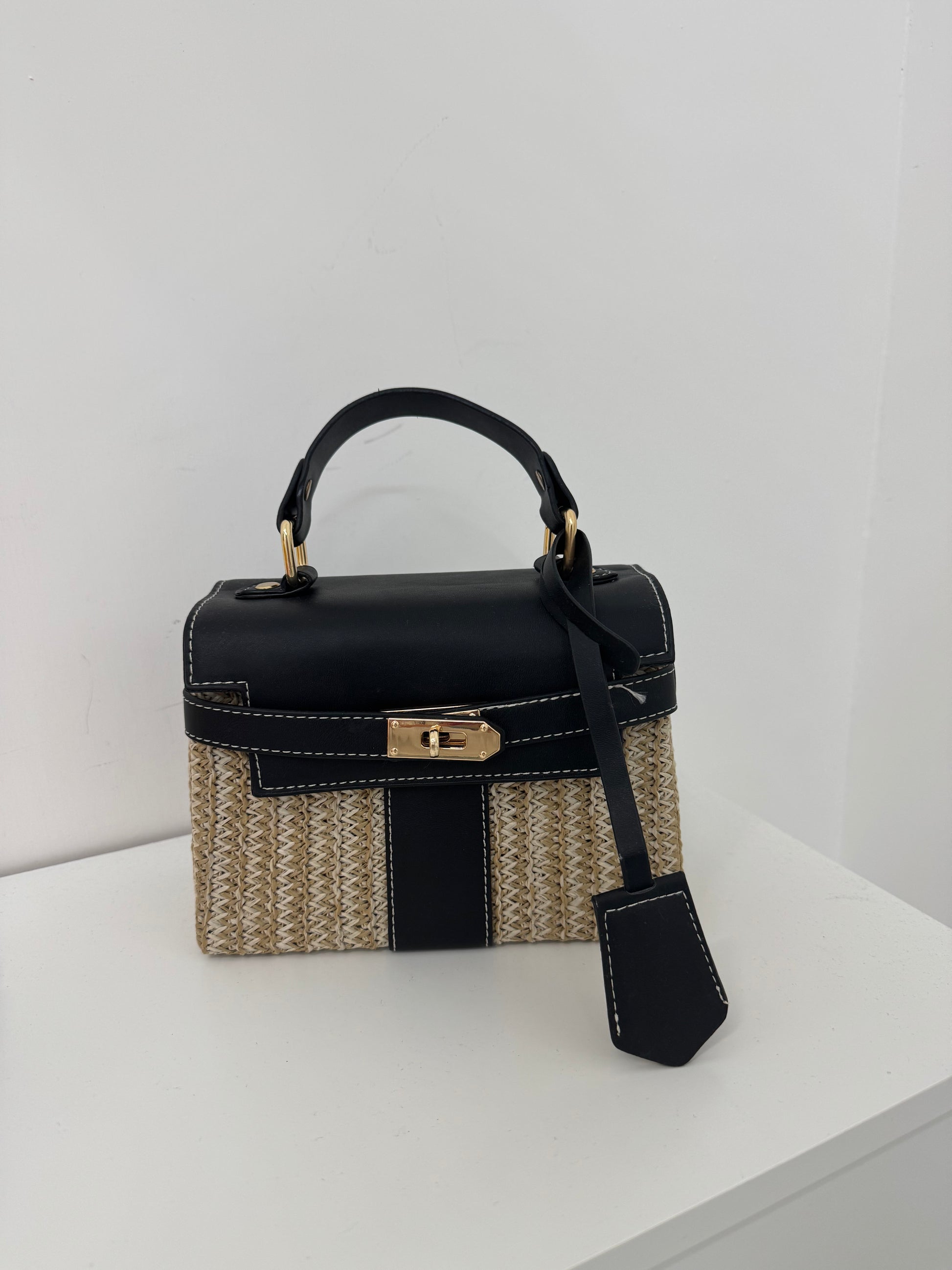 BAGS HERMES IN PAGLIA NERO