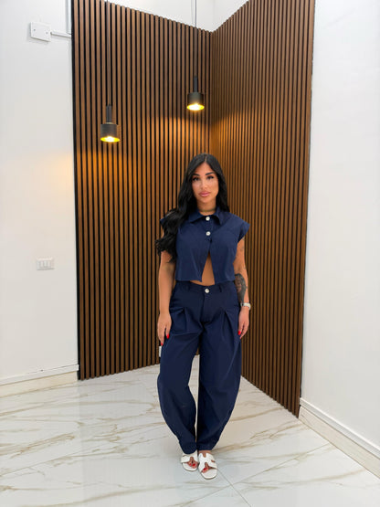 CORDINATO CRIS BLU
