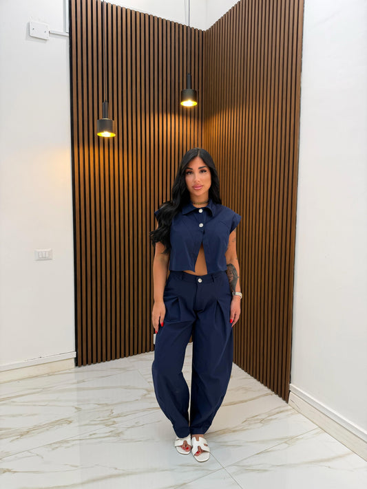 CORDINATO CRIS BLU