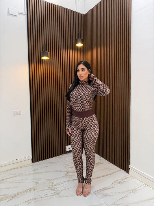 CORDINATO COPY MARRONE