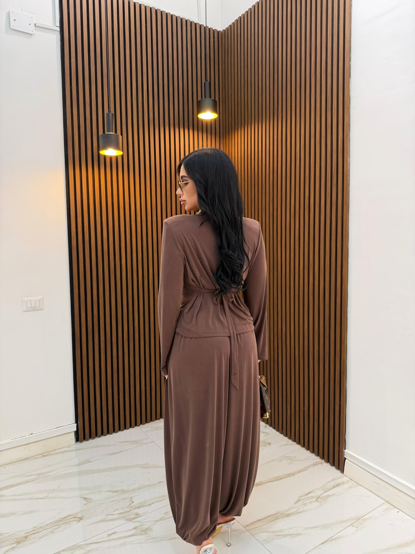 CORDINATO MODULARE MARRONE