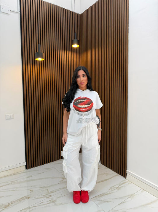 FELPA LIPS BIANCO
