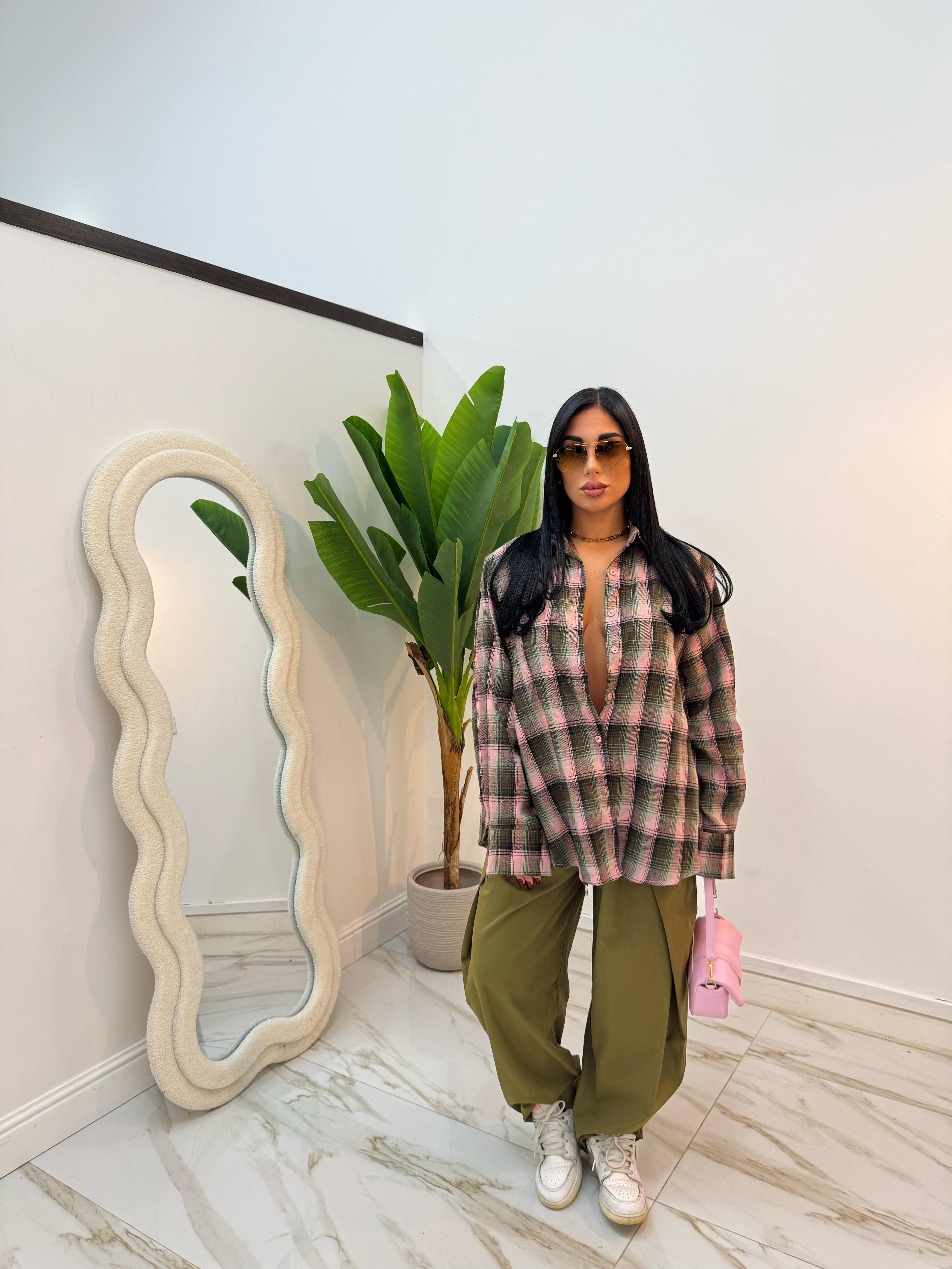 CAMICIA QUADRI CON GANCIO